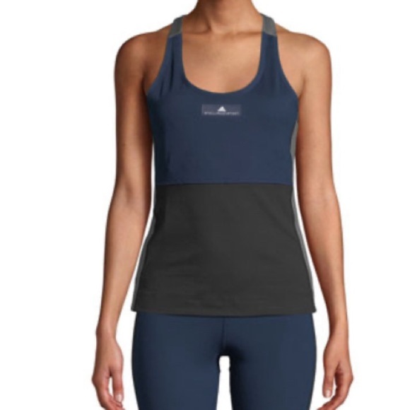 Adidas By Stella McCartney Yoga Comfort Colorblock Tank Top Size Small - Picture 11 of 12